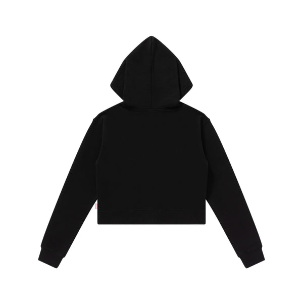 SMALL OG LABEL ZIP HOODIE BLACK