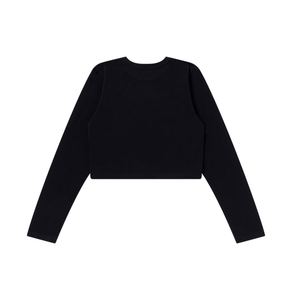 WORLD FAMOUS OG CROPPED L/S TEE BLACK