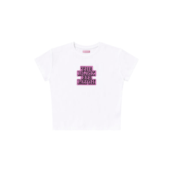 OG LABEL BABY TEE WHITE