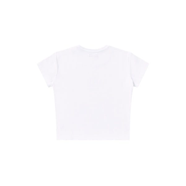 OG LABEL BABY TEE WHITE