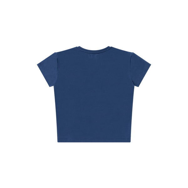 DECOR SCRIPT BABY TEE NAVY