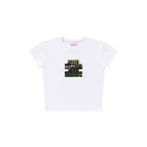 CAMOUFLAGE OG LABEL BABY TEE WHITE