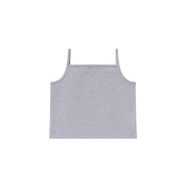 ASCII ART CROPPED CAMISOLE HEATHER GRAY