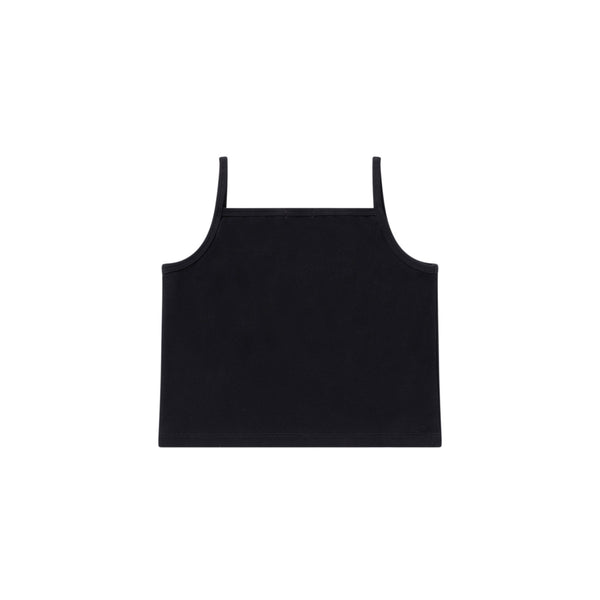 ASCII ART CROPPED CAMISOLE BLACK