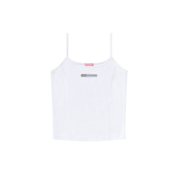 TECHWARE RUBBER PATCHED CAMISOLE WHITE