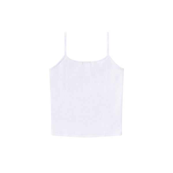 TECHWARE RUBBER PATCHED CAMISOLE WHITE