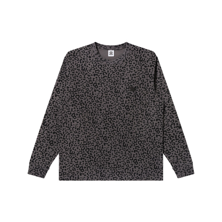 LEOPARD SAME COLORED SMALL OG L/S TEE CHARCOAL