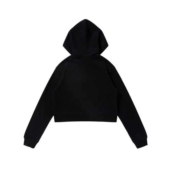 SMALL OG LABEL ZIP HOODIE BLACK