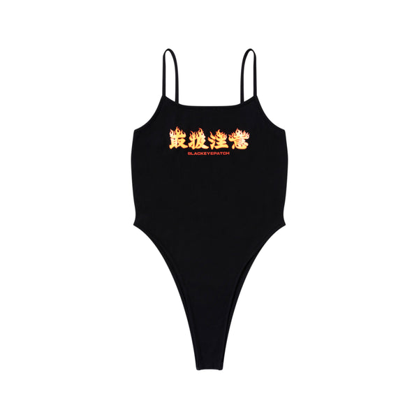 HWC FLAME LOGO BODY SUIT BLACK