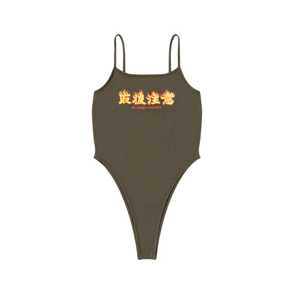 HWC FLAME LOGO BODY SUIT OLIVE