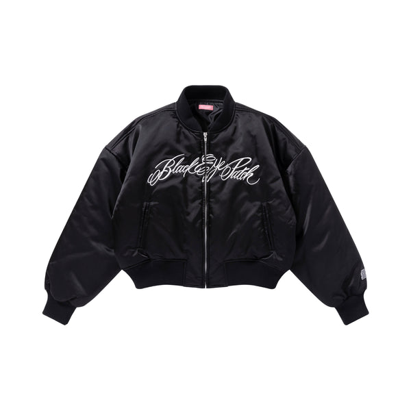 LOW SCRIPT STADIUM JACKET BLACK