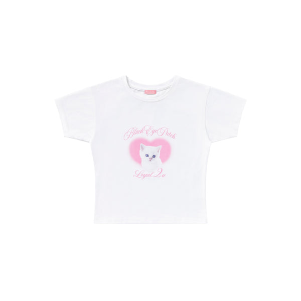 LOYAL 2 U BABY TEE WHITE