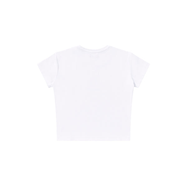 OG LABEL BABY TEE WHITE