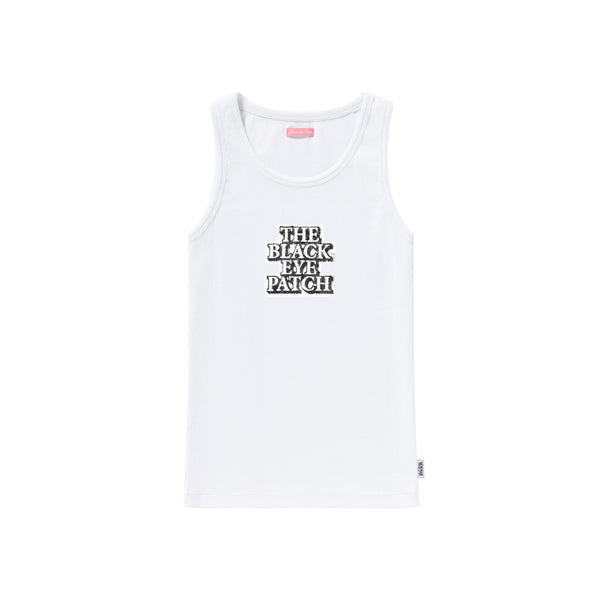 OG LABEL RIBBED TANK WHITE