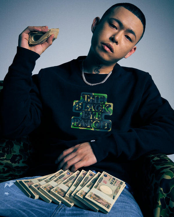 BEP x BAPE CREWNECK SWEAT BLACK