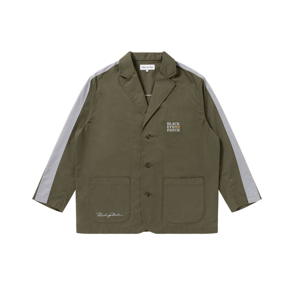 BEP JEANS STOMPED COTTON JACKET OLIVE