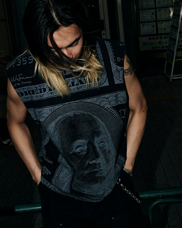 BIG HUNDREDS SLEEVELESS TEE BLACK