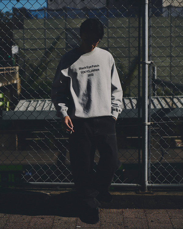 BRAND ORIGIN CREW SWEAT HEATHER GRAY