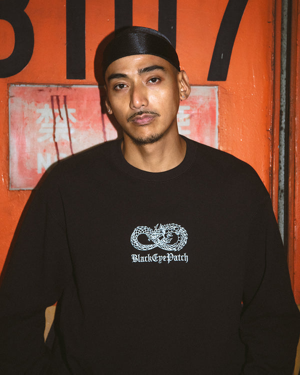 CHINATOWN STORE CREW SWEAT BROWN