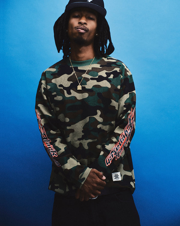 FLAME LOGO THERMAL L/S TEE CITY CAMO