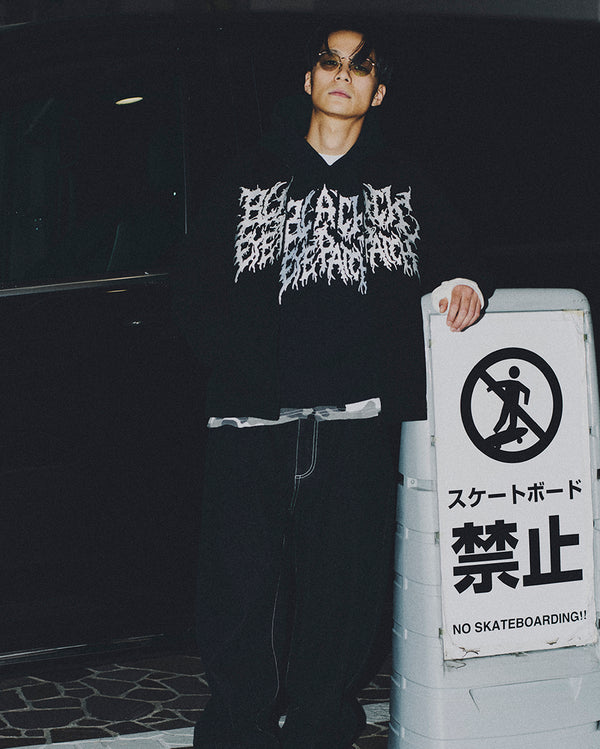 GRINDCORE LOGO DUCK JACKET GRAY