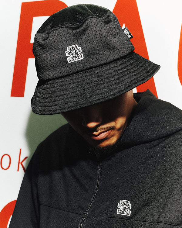 SMALL OG LABEL MESH BUCKET HAT NAVY