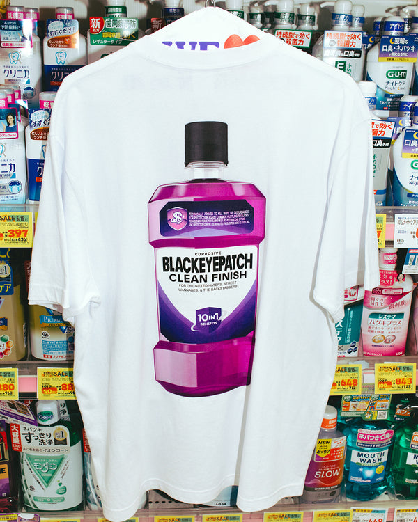 HUSTLERS MOUTHWASH TEE DARK BLUE