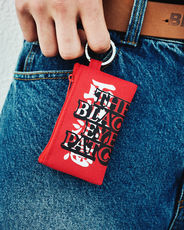 HWC LABEL COIN POUCH RED