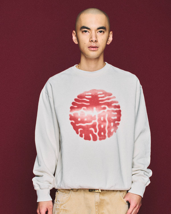 KAMON CREW SWEAT OFF WHITE