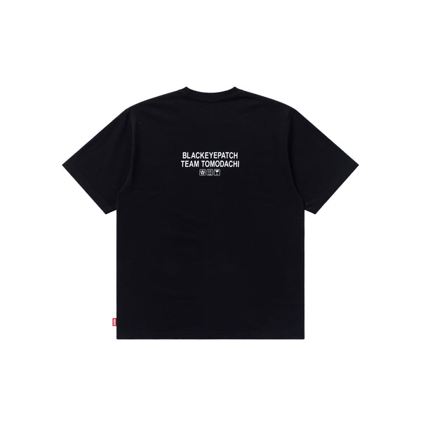 TEAM TOMODACHI LABEL TEE BLACK