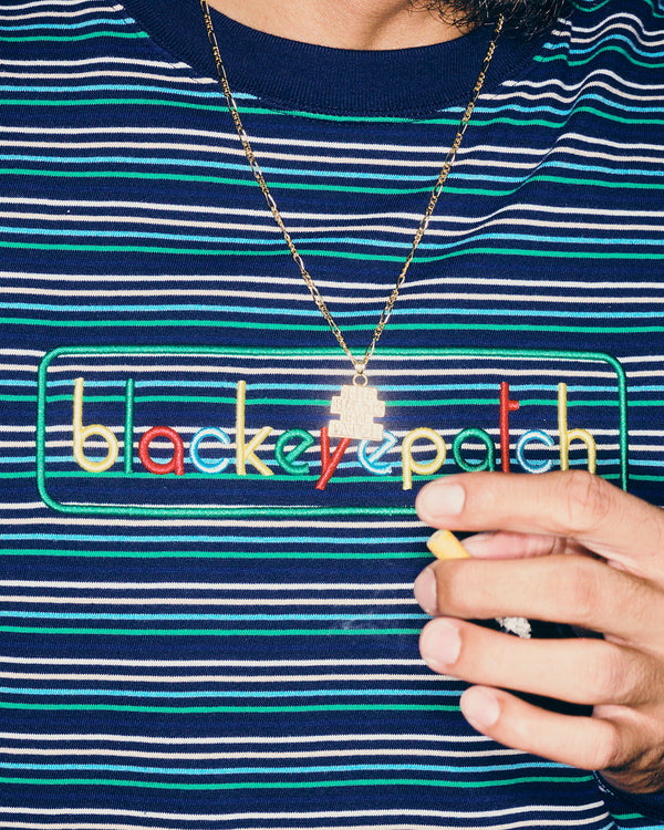 MULTICOLOR LOGO STRIPED L/S TEE