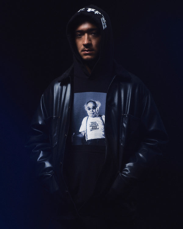 NOBUYOSHI ARAKI PORTRAIT HOODIE OLIVE