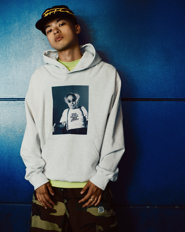 NOBUYOSHI ARAKI PORTRAIT HOODIE ASH