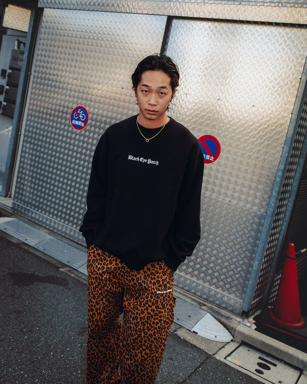 OE LOGO CREW SWEAT BLACK