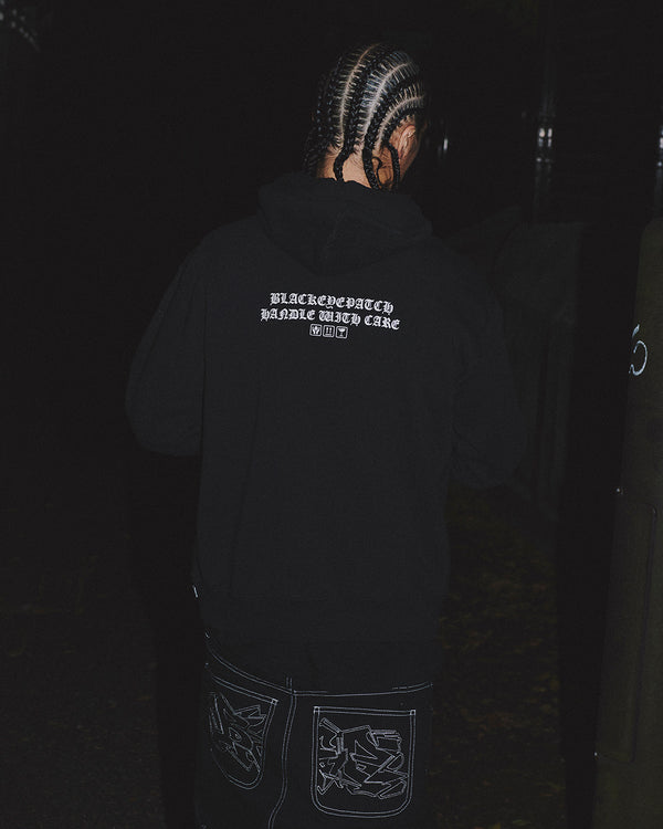 OE OG LABEL HOODIE HEATHER GRAY