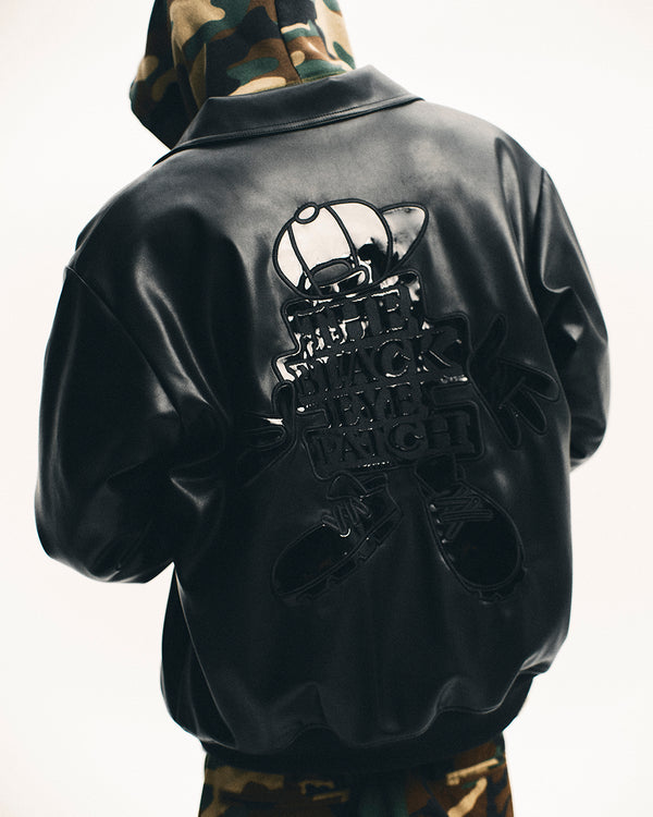 OG BOY Faux Leather Jacket