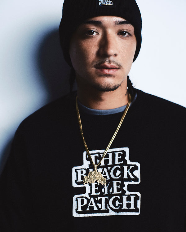 OG LABEL KNIT SWEATER GRAY