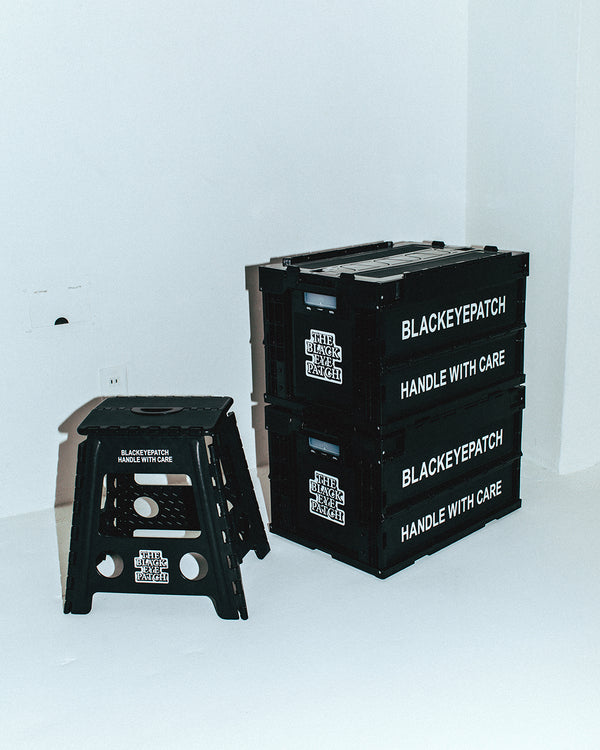 OG LABEL FOLDING CONTAINER BLACK