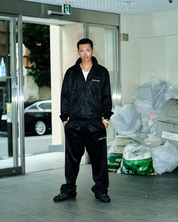 Paisley Embossed Track Pants