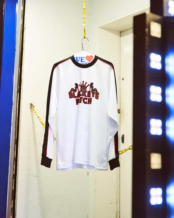 PIMP SPORT JERSEY L/S TEE WHITE