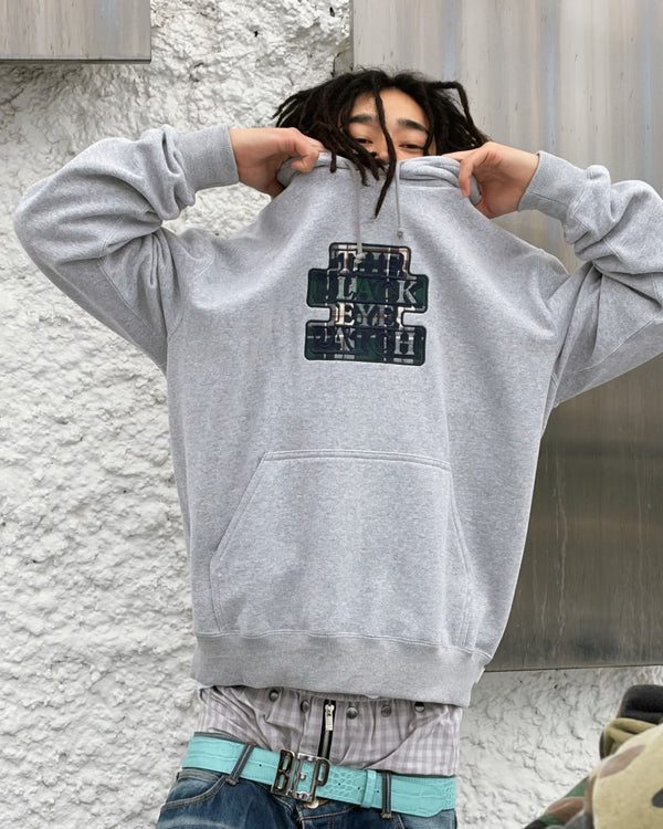PLAID FLANNEL OG LABEL HWC HOODIE BLACK
