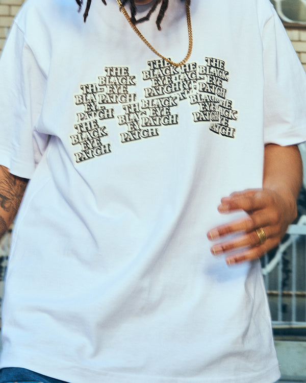 REPETITIVE OG LABEL TEE WHITE