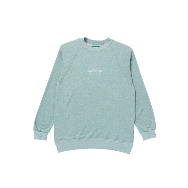 Royal Script Raglan Crew Sweat Mint