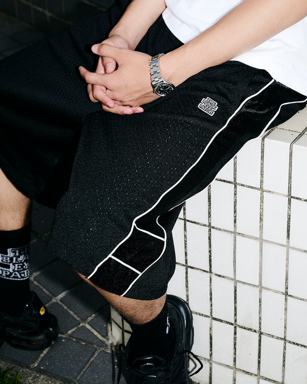 SMALL OG MESH JERSEY SHORTS BLACK