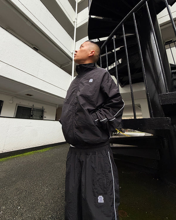 SMALL OG NYLON TRACK JACKET BLACK
