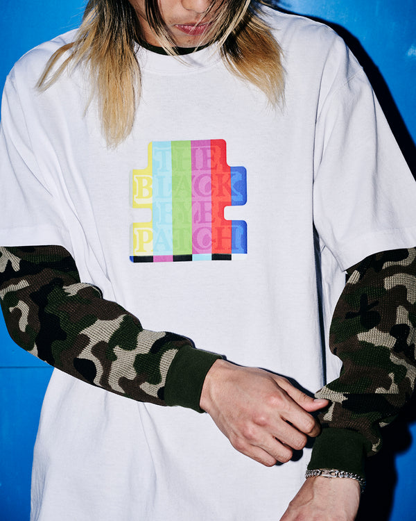SMPTE COLOR BAR OG LABEL TEE WHITE