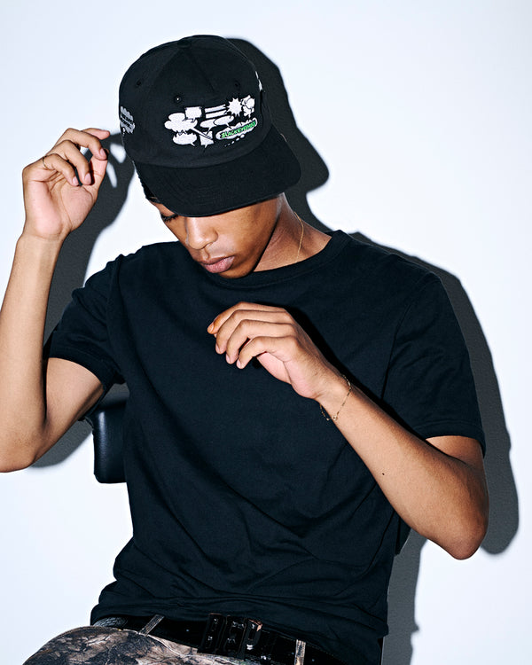SPEECH BUBBLES CAP BLACK