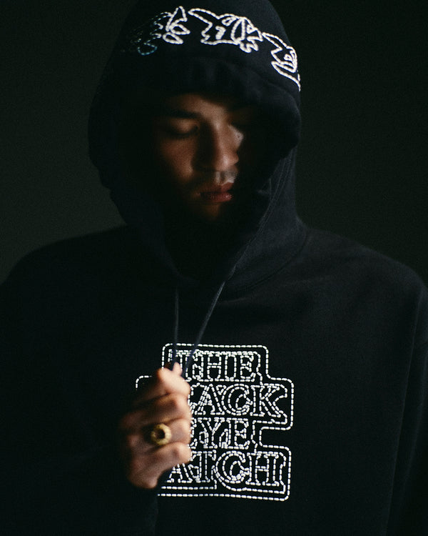 Stitch Printed OG Label Hoodie, Heather Gray