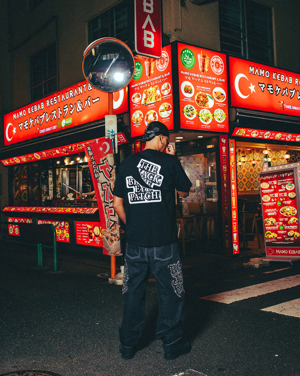 TORN OG LABEL TEE BLACK