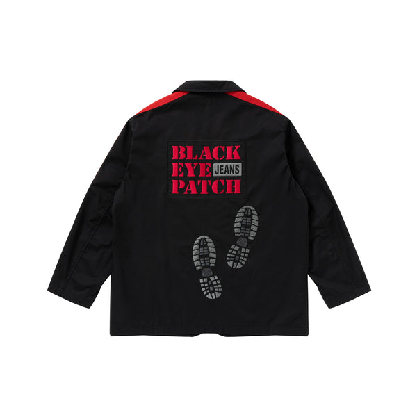 BEP JEANS STOMPED COTTON JACKET BLACK